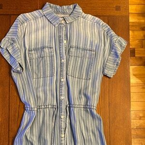 Jordache Light Blue Denim Button-Front Shirt